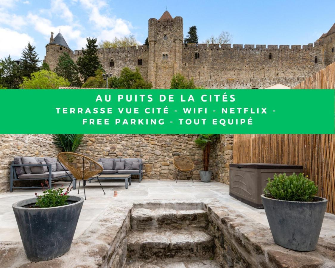 カルカソンヌ Au Puits De La Cite - Terrasse Vue Cite - Wifiヴィラ エクステリア 写真
